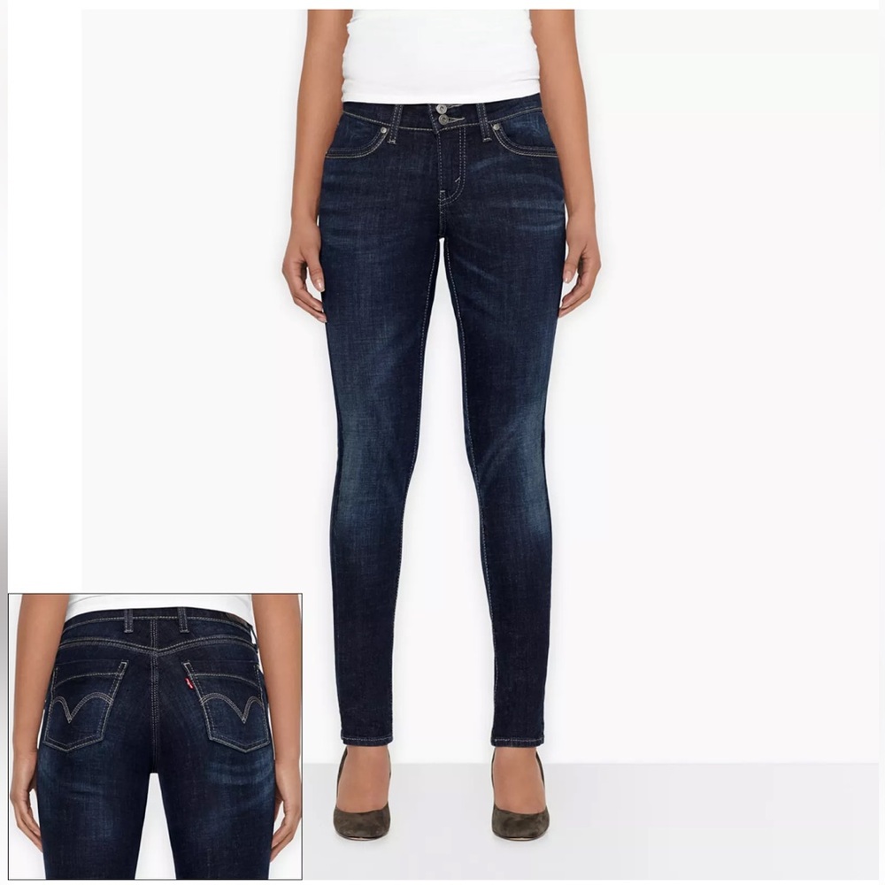 529 Curvy Skinny -Straight Levi Jean-Mid rise  -NWOT-Sz 29 ❤️😍​​​